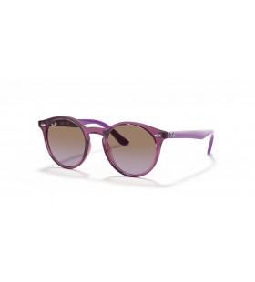 Ray-Ban RB9064S Niños XS (44 - 19) / Violeta lentes y Gafas de sol de montura Rosa