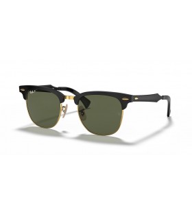 Ray-Ban RB3507 Clubmaster Aluminio L (51 - 21) / lentes de color Verde y Negro Gafas de sol de montura