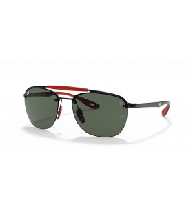 Ray-Ban RB3662M de la Scuderia Ferrari de ColecciÃ³n XL (59 - 17) / lentes de color Verde y Negro Gafas de sol de montura