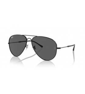 Ray-Ban RB3825 de Edad Aviator XL (58 - 14) / Gris y lentes de marco Negro, Gafas de sol