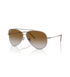 Ray-Ban RBR0101S Aviador Inversa XXL (62 - 11) / MarrÃ³n lentes y Gafas de sol de montura de Plata