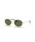 Ray-Ban RB3547N البيضاوي شقة العدسات م (51 - 21) / الأخضر العدسات الذهب الإطار النظارات الشمسية