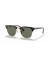 Ray-Ban RB3016 Clubmaster الكلاسيكية L (51 - 21) / الأخضر العدسات و النظارات الشمسية الإطار الأسود