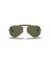 Ray-Ban RB3029 Outdoorsman هافانا جمع XXL (62 - 14) / الأخضر العدسات الذهب الإطار النظارات الشمسية