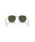 Ray-Ban RB3548 سداسية م (51 - 21) / الأخضر العدسات الذهب الإطار النظارات الشمسية