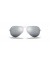 Ray-Ban RB3025 الطيار مرآة XL (58 - 14) / رمادي العدسات و النظارات الشمسية الإطار الفضي