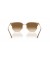Ray-Ban RB4416 جديدة Clubmaster XL (53 - 20) / العدسات البني والبيج نظارات الإطار