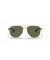 Ray-Ban RB3683 L (56 - 15) / الأخضر العدسات الذهب الإطار النظارات الشمسية