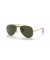Ray-Ban RB3625 جديدة الطيار XXL (62 - 14) / الأخضر العدسات الذهب الإطار النظارات الشمسية
