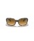 Ray-Ban RB4068 م (60 - 17) / بني العدسات السلحفاة نظارات الإطار