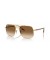 Ray-Ban RB3699 L (59 - 18) / بني العدسات الذهب الإطار النظارات الشمسية
