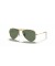 Ray-Ban RB9506S الطيار الاطفال M (50 - 13) / الأخضر العدسات الذهب الإطار النظارات الشمسية