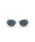 Ray-Ban RB3547 البيضاوي المعادن م (51 - 21) / الأزرق العدسات و النظارات الشمسية الإطار الفضي