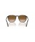 Ray-Ban RB2203 L (55 - 20) / بني العدسات السلحفاة نظارات الإطار