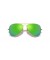 Ray-Ban RB3025 الطيار فلاش العدسات XXL (62 - 14) / الأخضر العدسات الذهب الإطار النظارات الشمسية