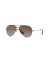 Ray-Ban RB3558 L (58 - 14) / بني العدسات و النظارات الشمسية الإطار الأسود