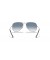 Ray-Ban RB3025 الطيار التدرج XXL (62 - 14) / الأزرق العدسات و النظارات الشمسية الإطار الفضي