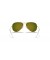 Ray-Ban RB3025 الطيار فلاش العدسات XL (58 - 14) / البرتقال العدسات الذهب الإطار النظارات الشمسية