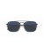 Ray-Ban RB3588 L (55 - 19) / الأزرق العدسات و النظارات الشمسية الإطار الأسود