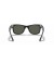 Ray-Ban RB2140F الأصلية عابر سبيل الكلاسيكية L (52 - 22) / الأخضر العدسات و النظارات الشمسية الإطار الأسود