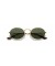 Ray-Ban RB3547N البيضاوي شقة العدسات S (48 - 21) / الأخضر العدسات الذهب الإطار النظارات الشمسية