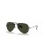 Ray-Ban RB3025 الطيار الكلاسيكية XL (58 - 14) / الأخضر العدسات و النظارات الشمسية الإطار الأسود
