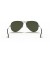 Ray-Ban RB3025 Aviator Large Metal II XXL (62 - 14) / الأخضر العدسات و النظارات الشمسية الإطار الأسود