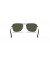 Ray-Ban RB3136 القافلة L (55 - 15) / الأخضر العدسات و النظارات الشمسية الإطار الفضي
