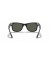 Ray-Ban RB2140 الأصلية عابر سبيل الكلاسيكية ل (50 - 22) / الأخضر العدسات و النظارات الشمسية الإطار الأسود