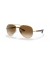Ray-Ban RB3675 XL (58 - 14) / بني العدسات الذهب الإطار النظارات الشمسية
