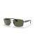 Ray-Ban RB3687 XL (61 - 17) / الأخضر العدسات و النظارات الشمسية الإطار الفضي