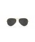Ray-Ban RB3025 الطيار الكلاسيكية XL (58 - 14) / العدسات السوداء والذهب نظارات الإطار