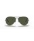 Ray-Ban RB3025 Aviator Large Metal II XXL (62 - 14) / الأخضر العدسات و النظارات الشمسية الإطار الأسود