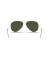 Ray-Ban RB3026 Aviator Large Metal II XXL (62 - 14) / الأخضر العدسات الذهب الإطار النظارات الشمسية