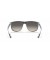 Ray-Ban RB4147 صديق ل (60 - 15) / رمادي العدسات و النظارات الشمسية الإطار الأسود
