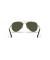 Ray-Ban RB3625 جديدة الطيار XXL (62 - 14) / الأخضر العدسات الذهب الإطار النظارات الشمسية