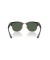 Ray-Ban RBR0504S Clubmaster عكس S (51 - 21) / الأخضر العدسات و النظارات الشمسية الإطار الأسود