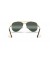 Ray-Ban RB3625 جديدة الطيار L (58 - 14) / الفضة العدسات الذهب الإطار النظارات الشمسية