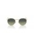 Ray-Ban RB3447 معدني جولة ل (53 - 21) / الأخضر العدسات الذهب الإطار النظارات الشمسية