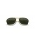 Ray-Ban RB3136 القافلة XL (58 - 15) / الأخضر العدسات الذهب الإطار النظارات الشمسية