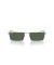 Ray-Ban RB3741 Emy الحيوي القائم XXL (59 - 17) / الأخضر العدسات و النظارات الشمسية الإطار الفضي