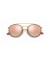 Ray-Ban RB3647N جولة جسر مزدوج م (51 - 22) / بني العدسات الذهب الإطار النظارات الشمسية