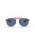 Ray-Ban RB3662M سكوديريا فيراري مجموعة XL (59 - 17) / الأزرق العدسات و النظارات الشمسية الإطار الفضي