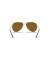 Ray-Ban RB3025 الطيار الكلاسيكية XL (58 - 14) / بني العدسات الذهب الإطار النظارات الشمسية