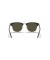 Ray-Ban RB3016F Clubmaster الكلاسيكية XL (55 - 19) / الأخضر العدسات و النظارات الشمسية الإطار الأسود