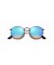 Ray-Ban RB3447 جولة فلاش العدسات التدرج S (50 - 21) / الأزرق العدسات و النظارات الشمسية الإطار الأسود