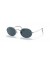 Ray-Ban RB3547 البيضاوي المعادن م (51 - 21) / الأزرق العدسات و النظارات الشمسية الإطار الفضي