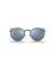 Ray-Ban RB3637 جولة جديدة XS (50 - 21) / الأزرق العدسات و النظارات الشمسية الإطار الأسود