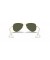 Ray-Ban RB3025 الطيار إضافية صغيرة XS (52 - 14) / الأخضر العدسات الذهب الإطار النظارات الشمسية