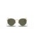 Ray-Ban RB3447 مستديرة معدنية S (50 - 21) / الأخضر العدسات الذهب الإطار النظارات الشمسية